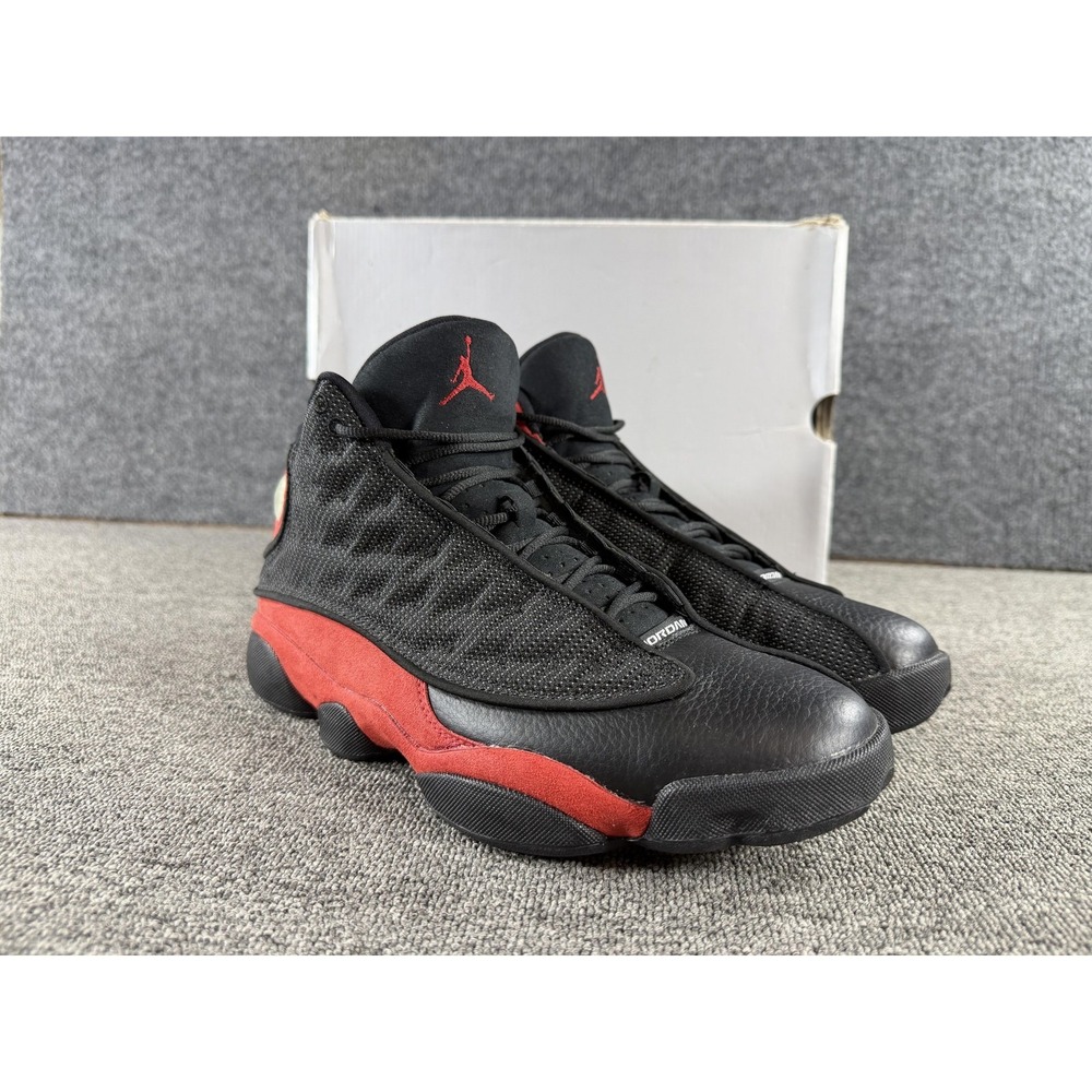 Jordan Air Jordan 13 Retro Bred Shoes Mens 9.5 Black Red Basketball 414571 004